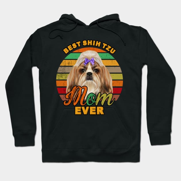 Best Shih Tzu Mom Ever Hoodie by franzaled